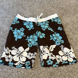 Vintage Women’s Speedo Board Shorts w/coordinating Reversible Halter, EUC